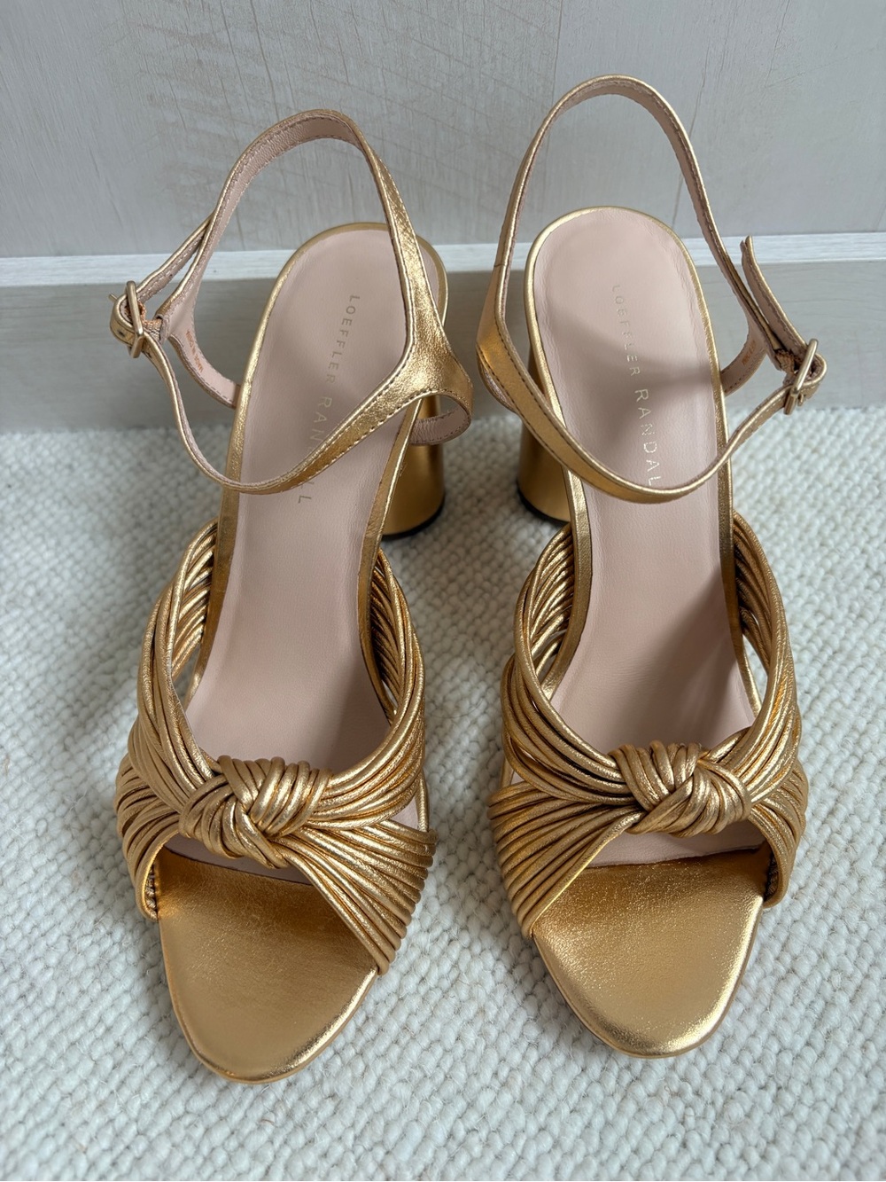 Loeffler Randall Cece Knotted Block Heel Sandals